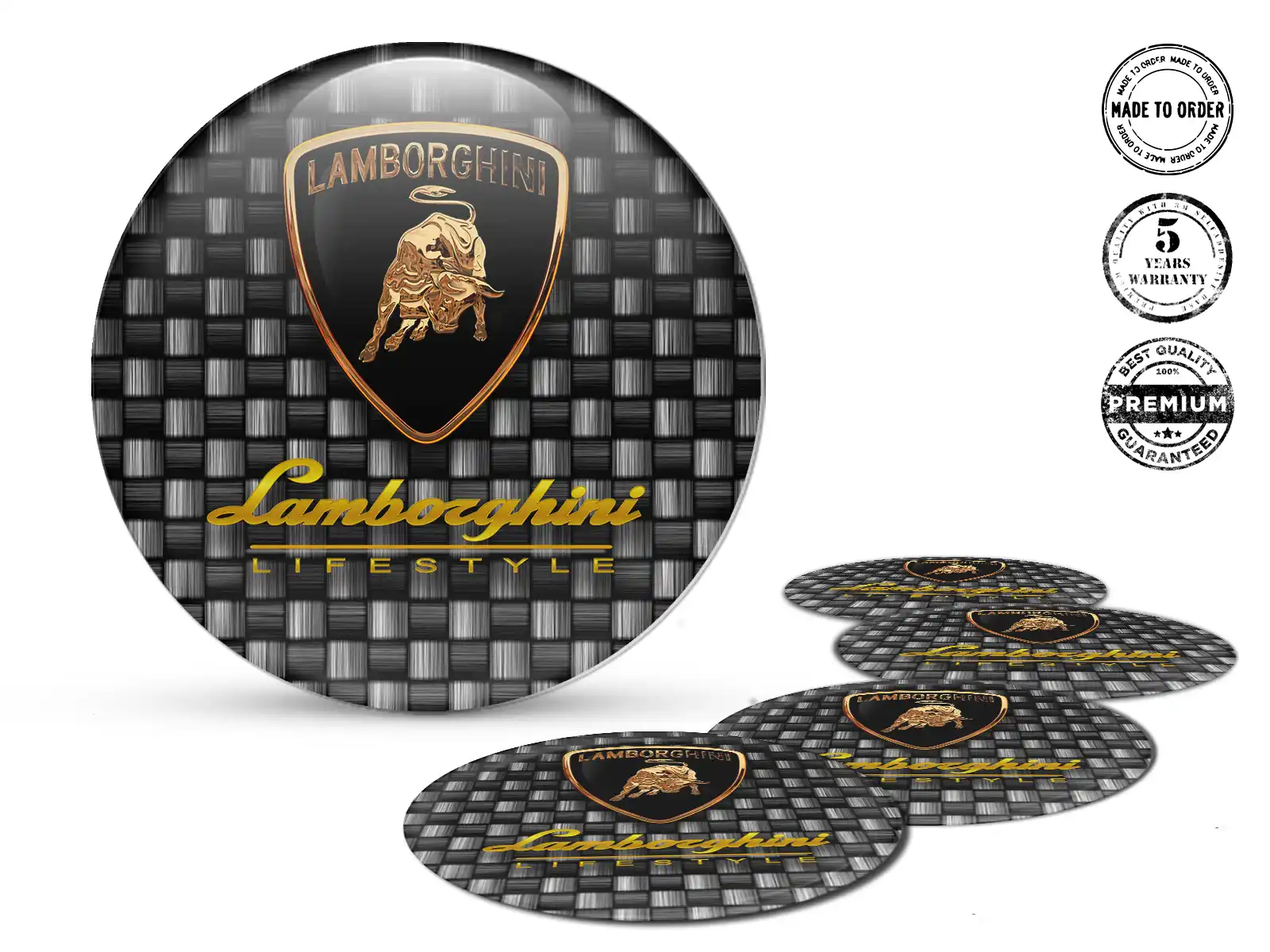 Lamborghini Dome Dekoration Stil Individuelle Radplaketten